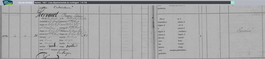 AD44 en ligne - Conscrit militaire - Prosper Hervouet