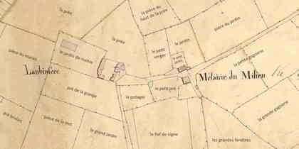 extrait du cadastre de La Chevrolière 1844 - planche C6 - AD44 7P3167F024